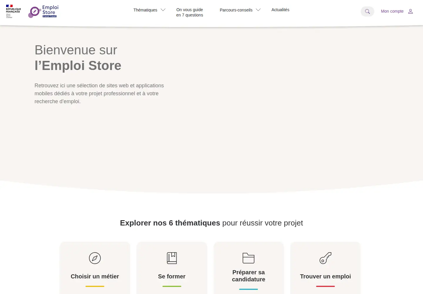 Screenshot of emploi-store.fr