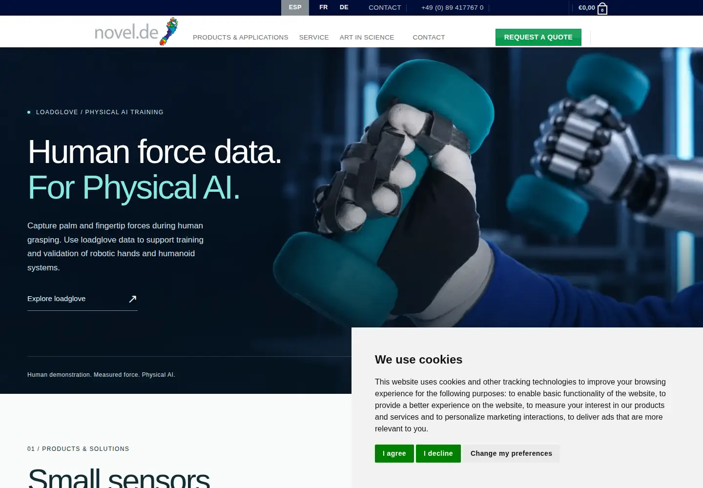 Screenshot of novel.de