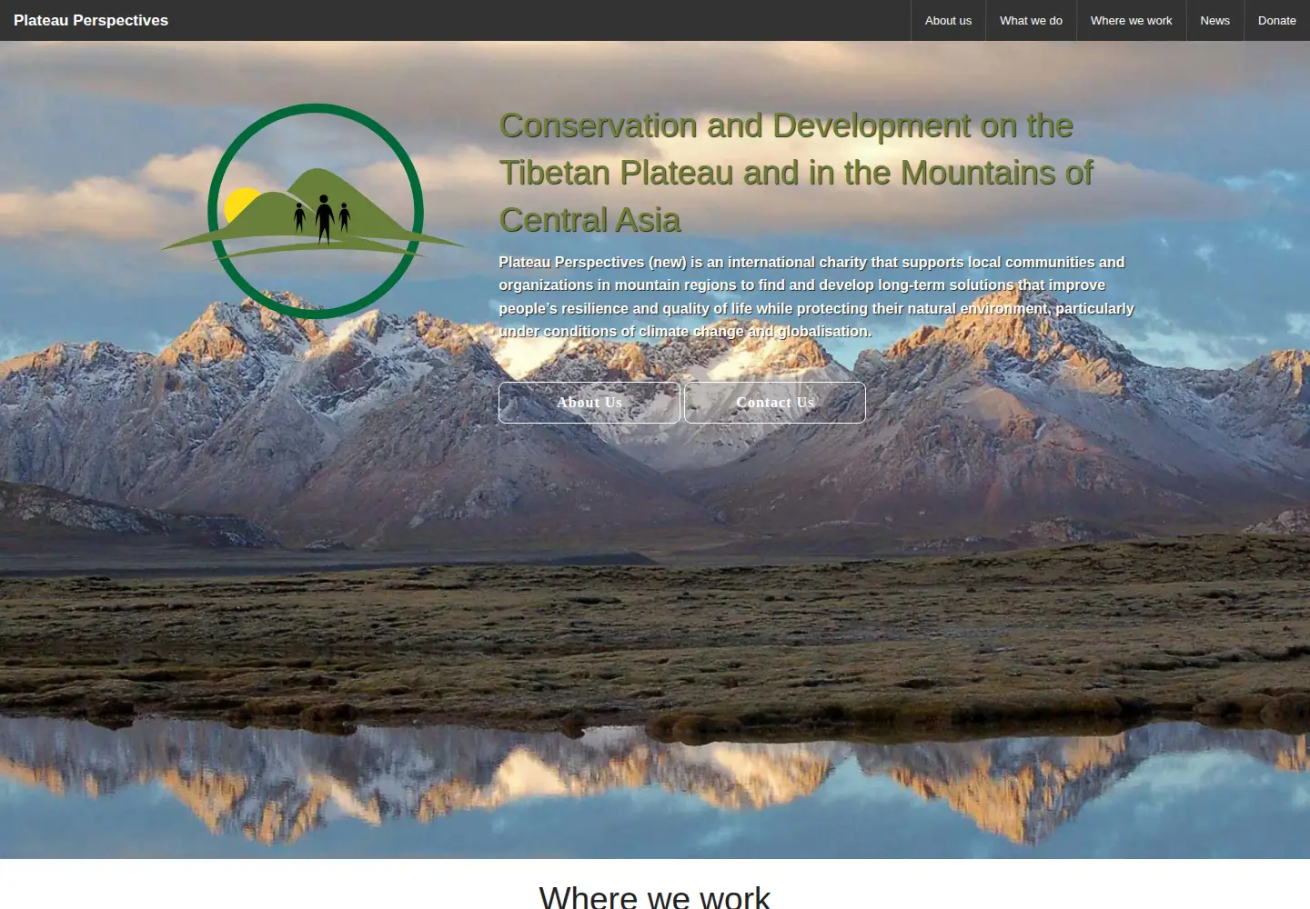 Screenshot of plateauperspectives.org