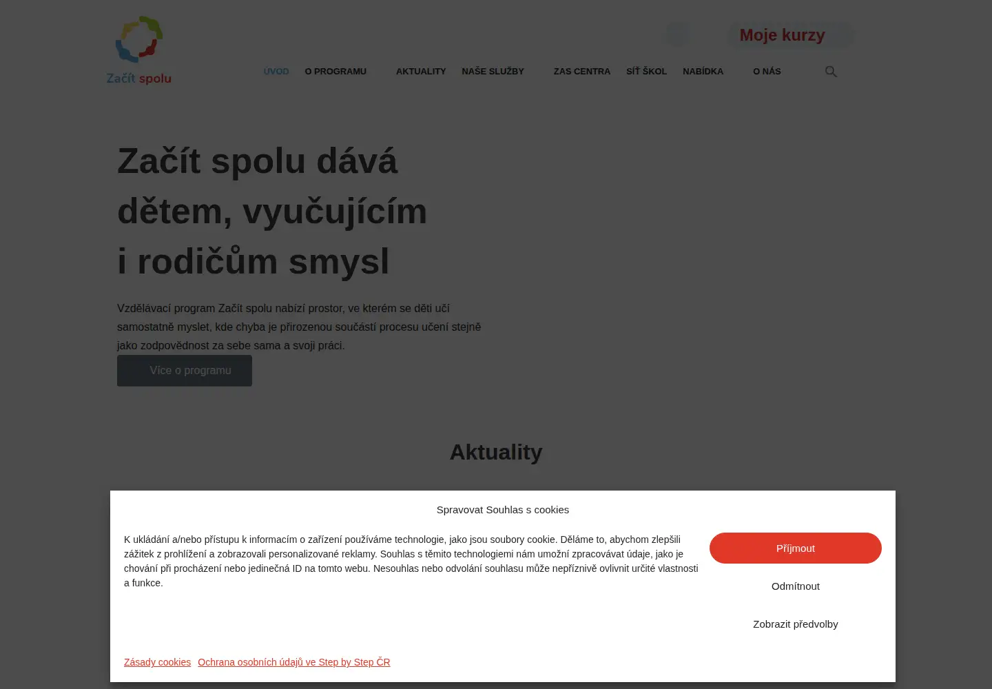 Screenshot of zacitspolu.eu