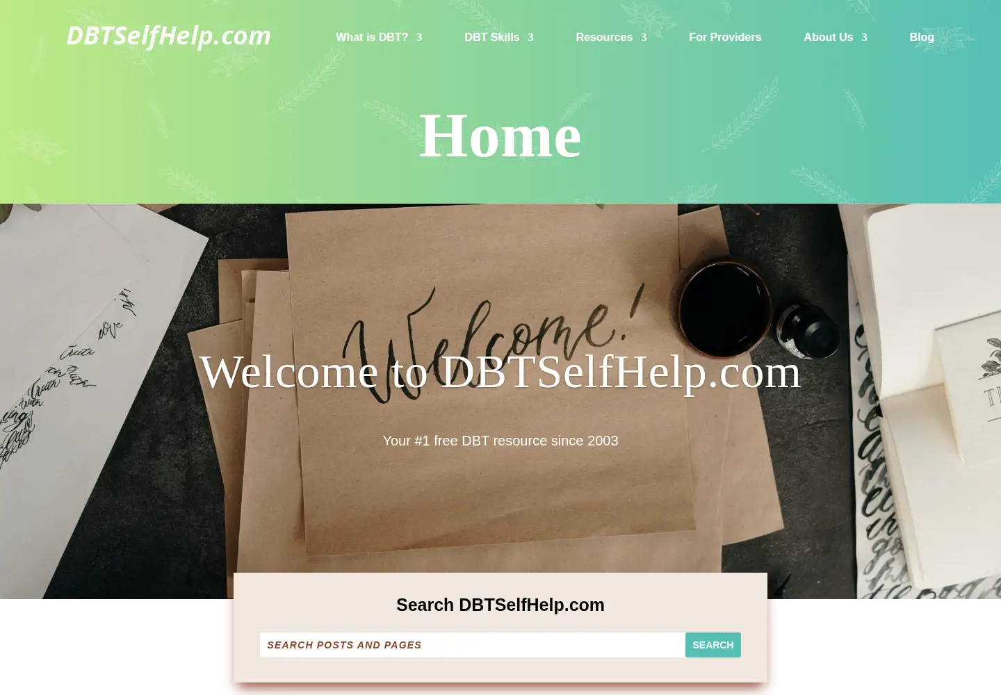 Screenshot of dbtselfhelp.com
