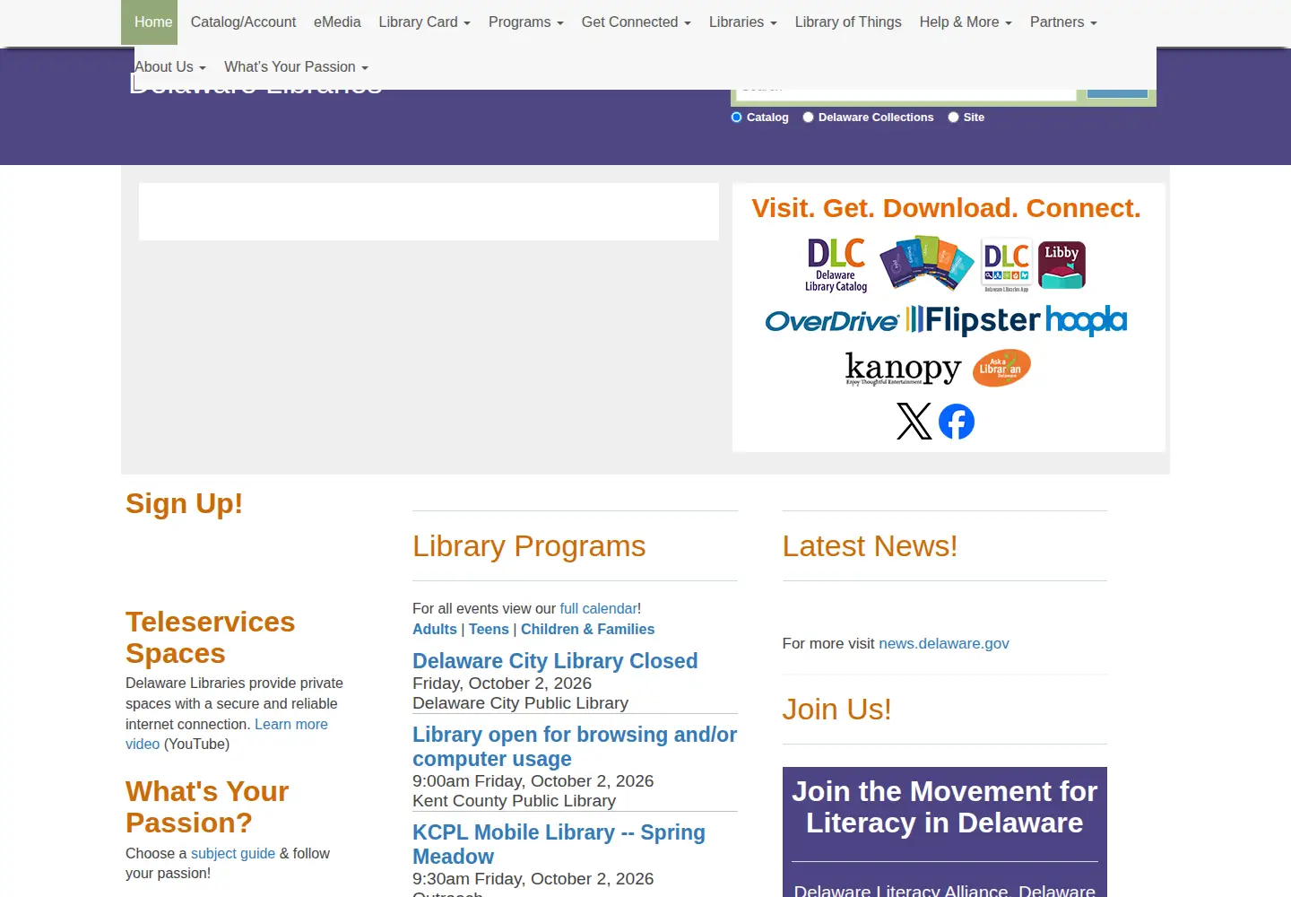 Screenshot of lib.de.us