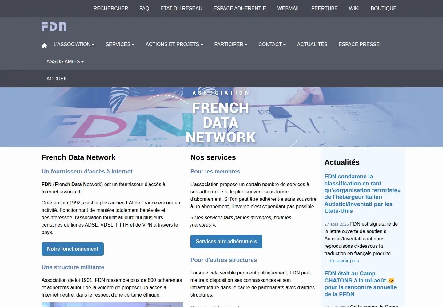 Screenshot of fdn.fr