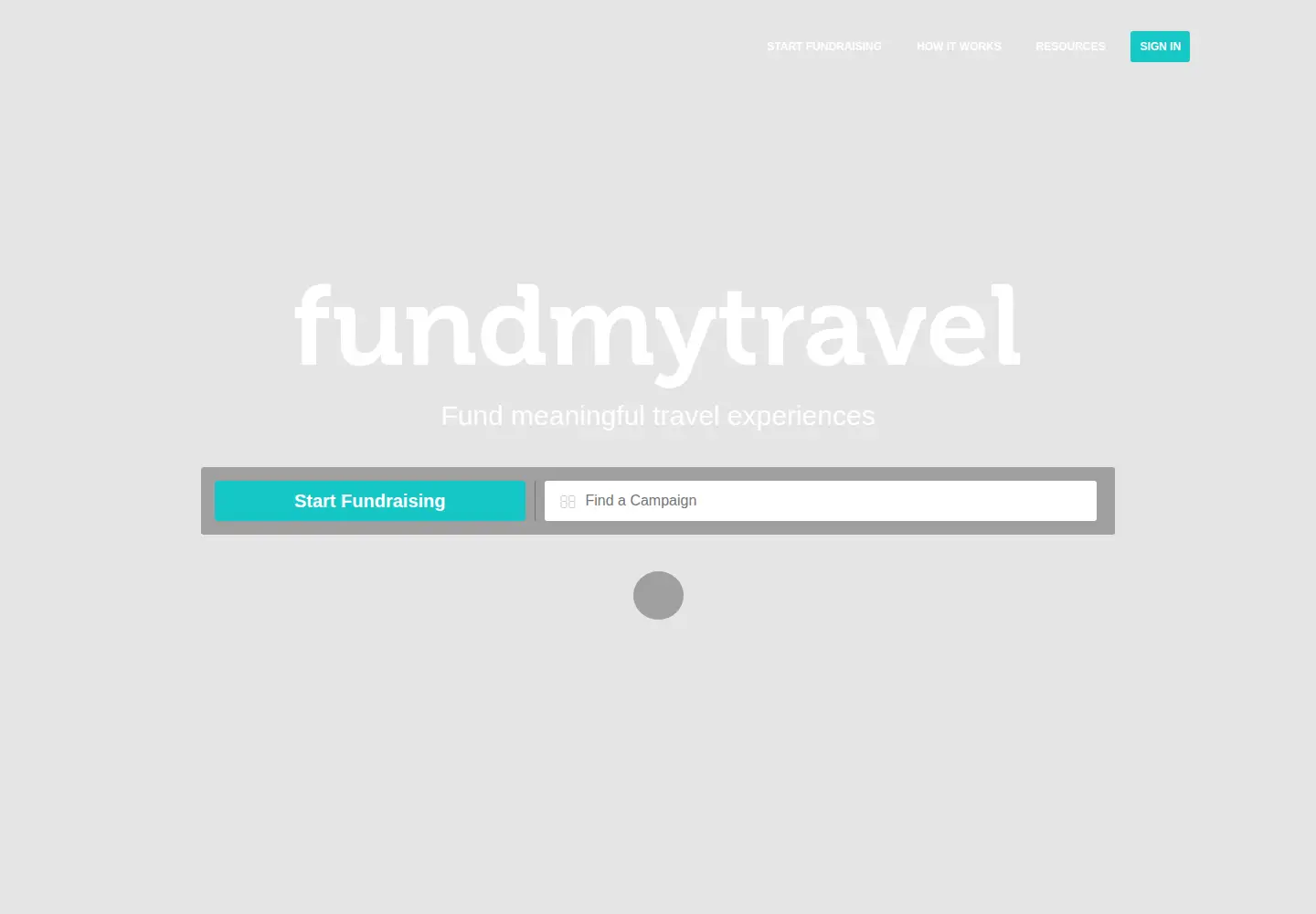 Screenshot of fundmytravel.com