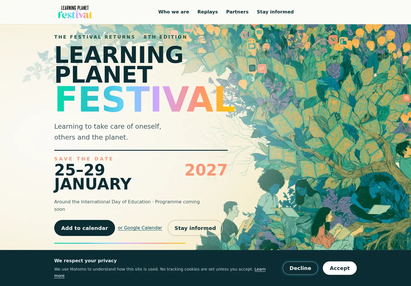 Screenshot of learning-planet.org