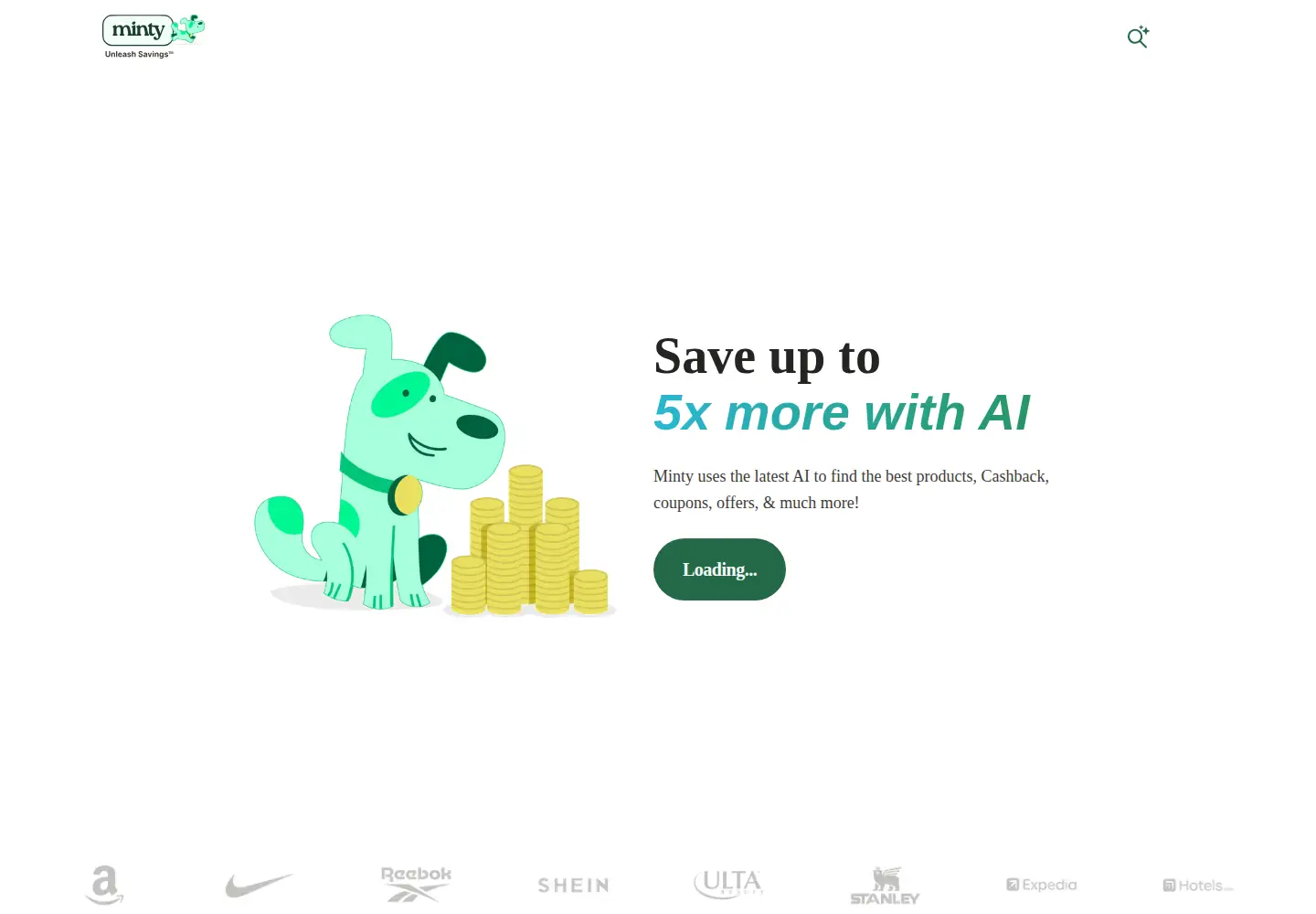 Screenshot of minty.com