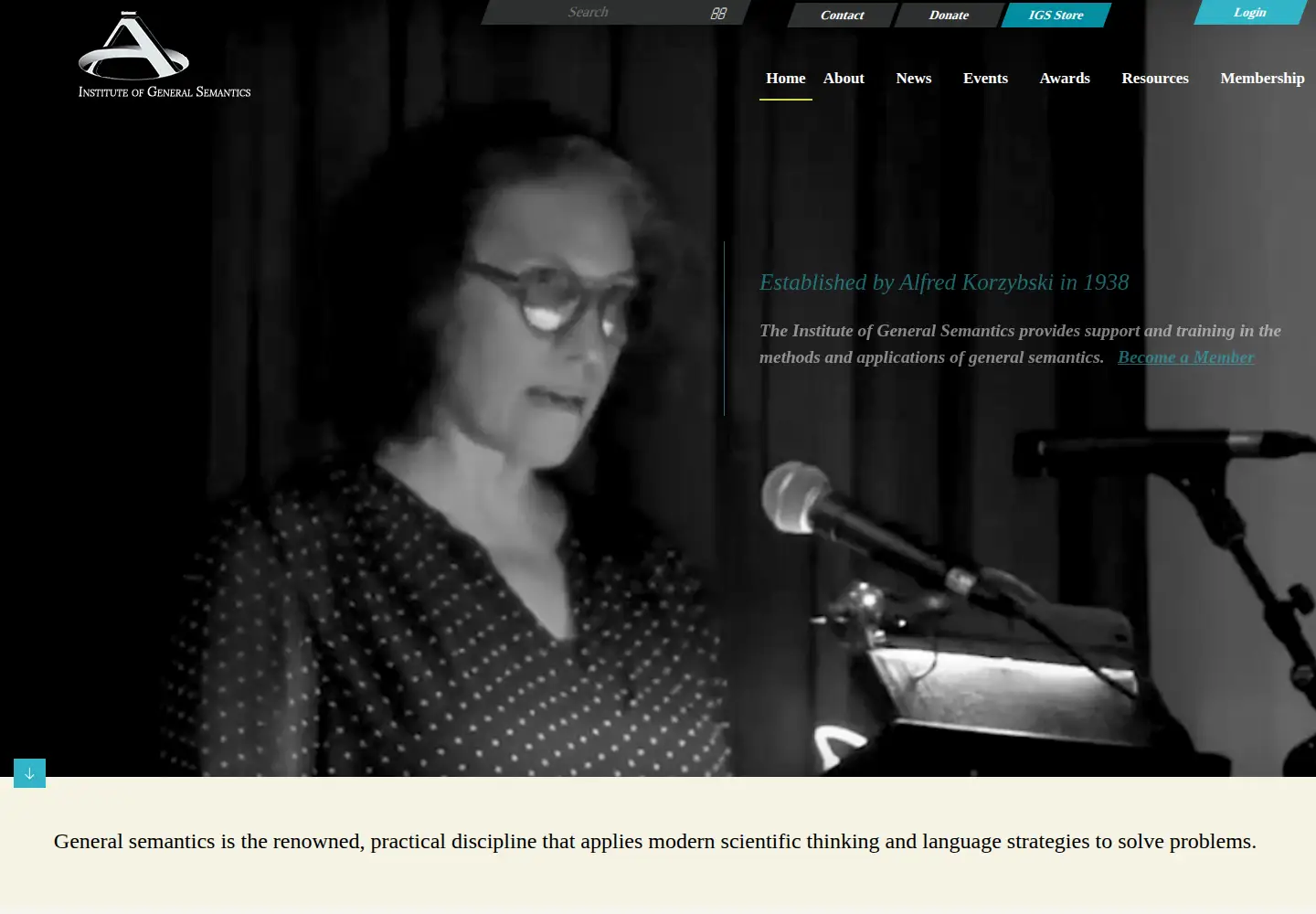 Screenshot of generalsemantics.org