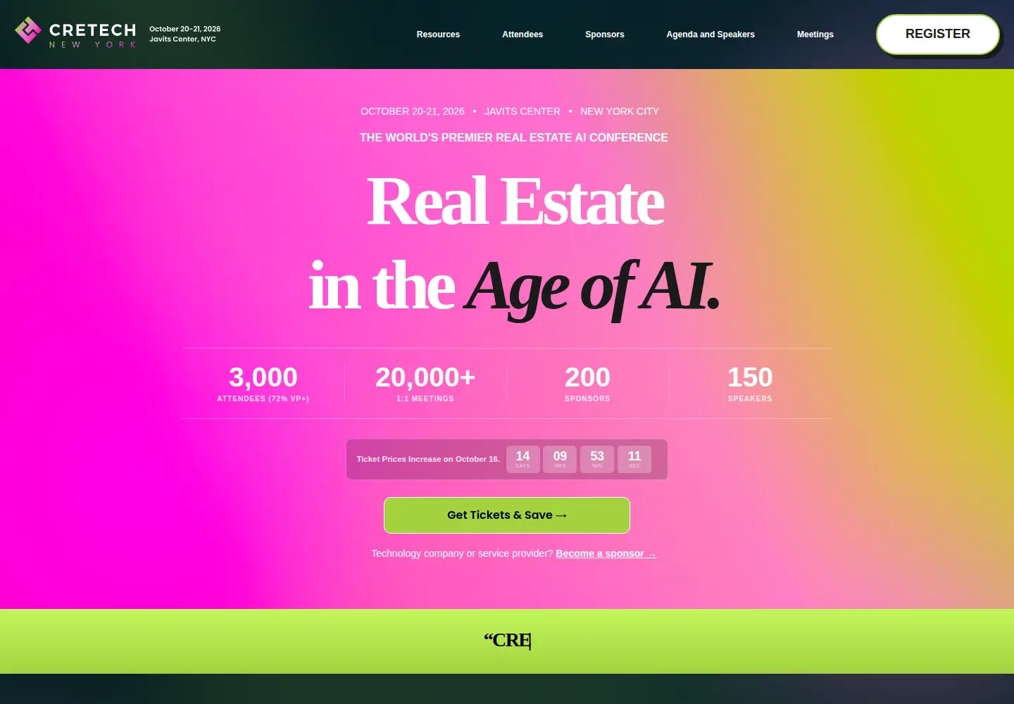 Screenshot of cretech.com