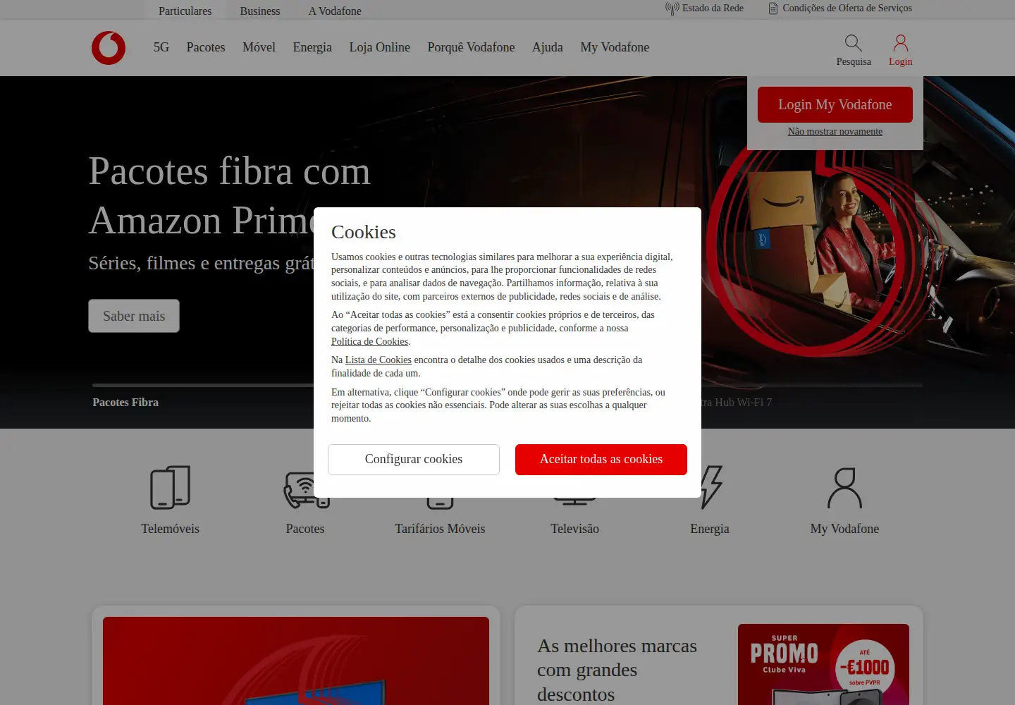Screenshot of vodafone.pt
