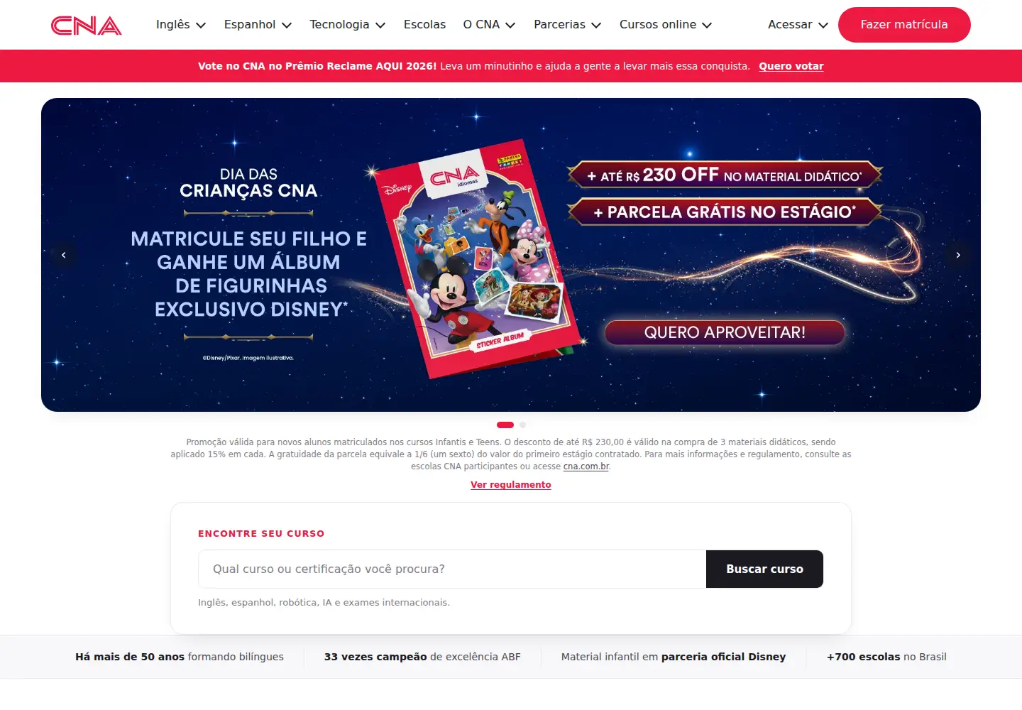 Screenshot of cna.com.br