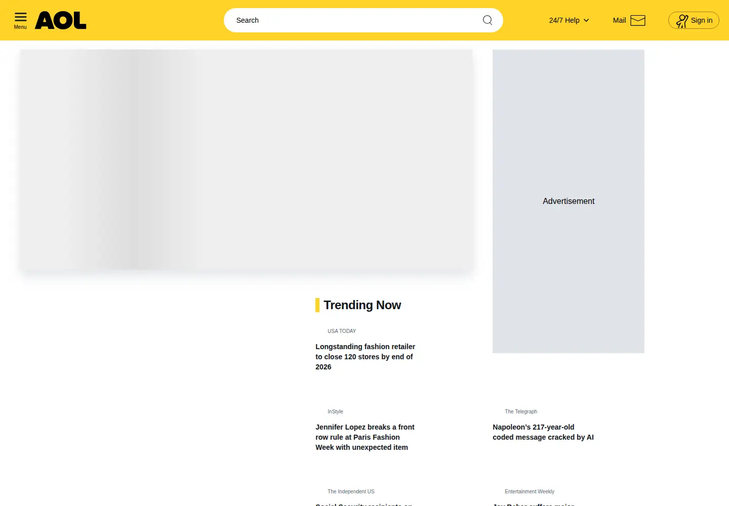 Screenshot of aim.com