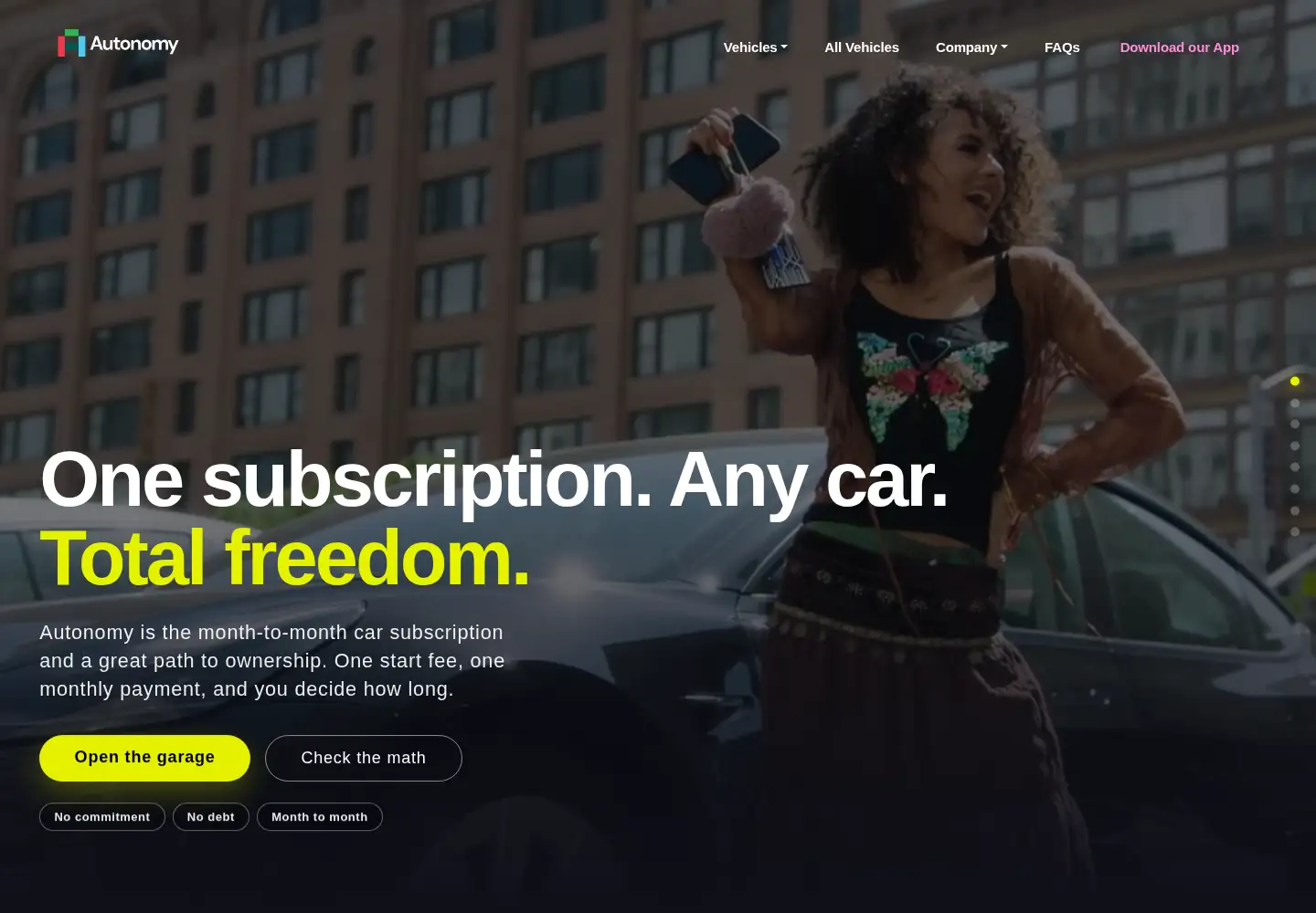 Screenshot of autonomy.com