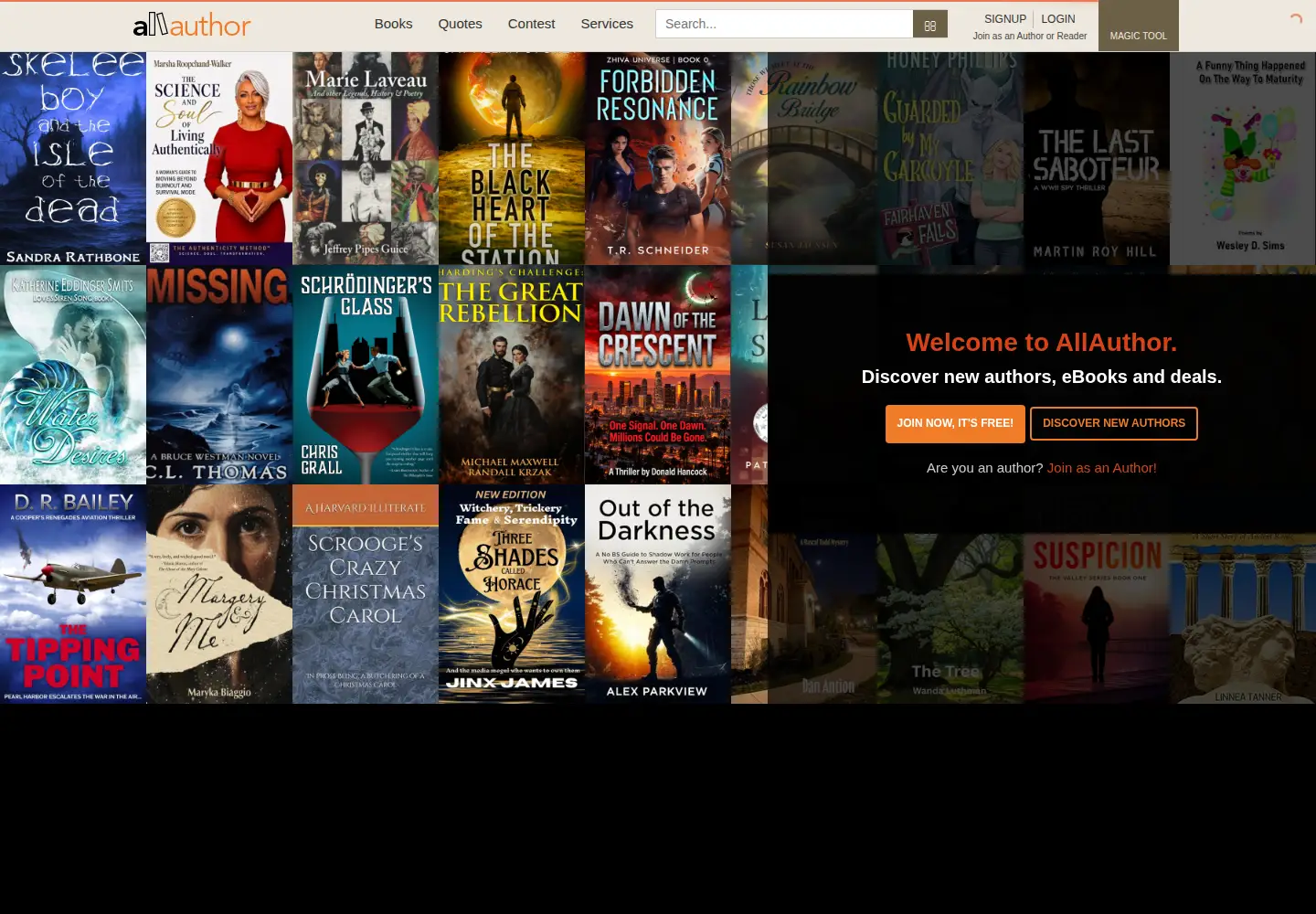 Screenshot of allauthor.com