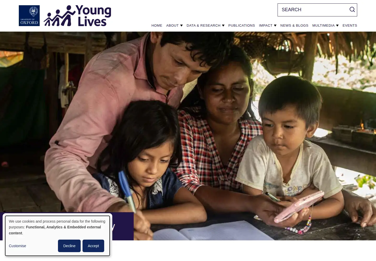 Screenshot of younglives.org.uk