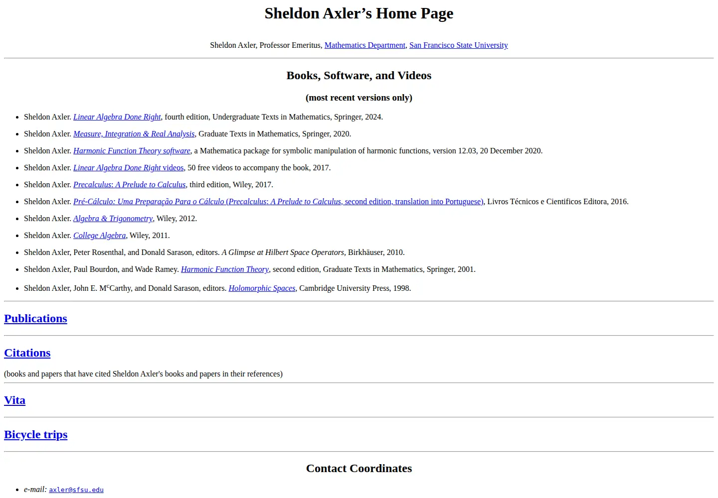 Screenshot of axler.net