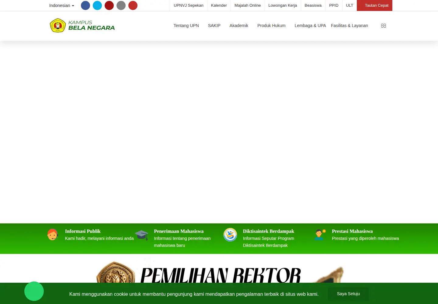 Screenshot of upnvj.ac.id
