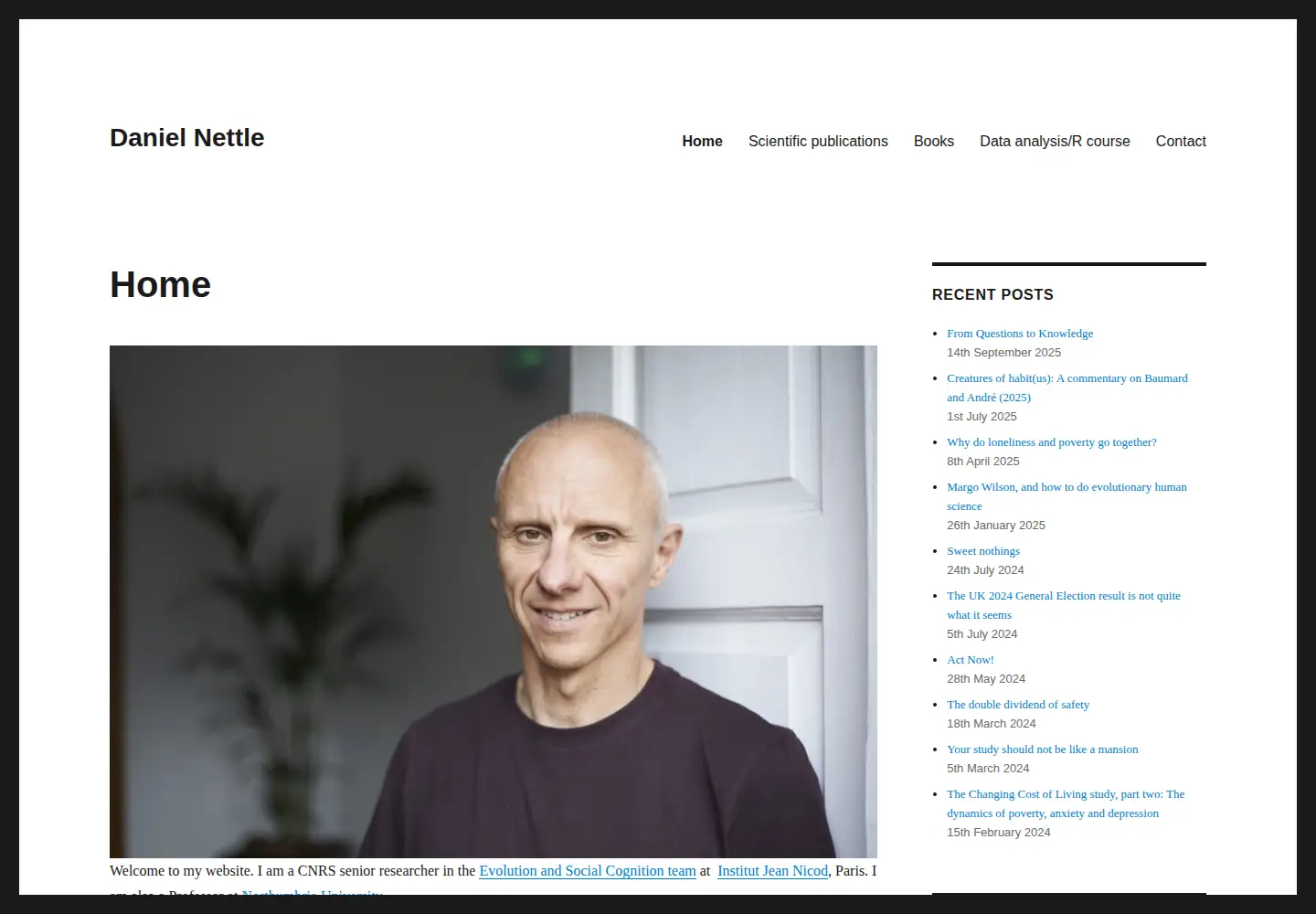 Screenshot of danielnettle.org.uk