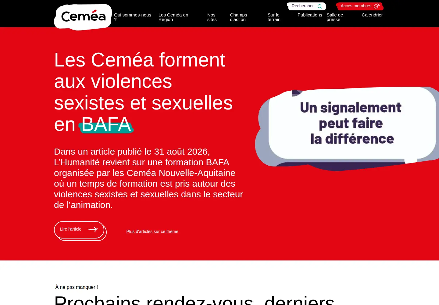 Screenshot of cemea.asso.fr