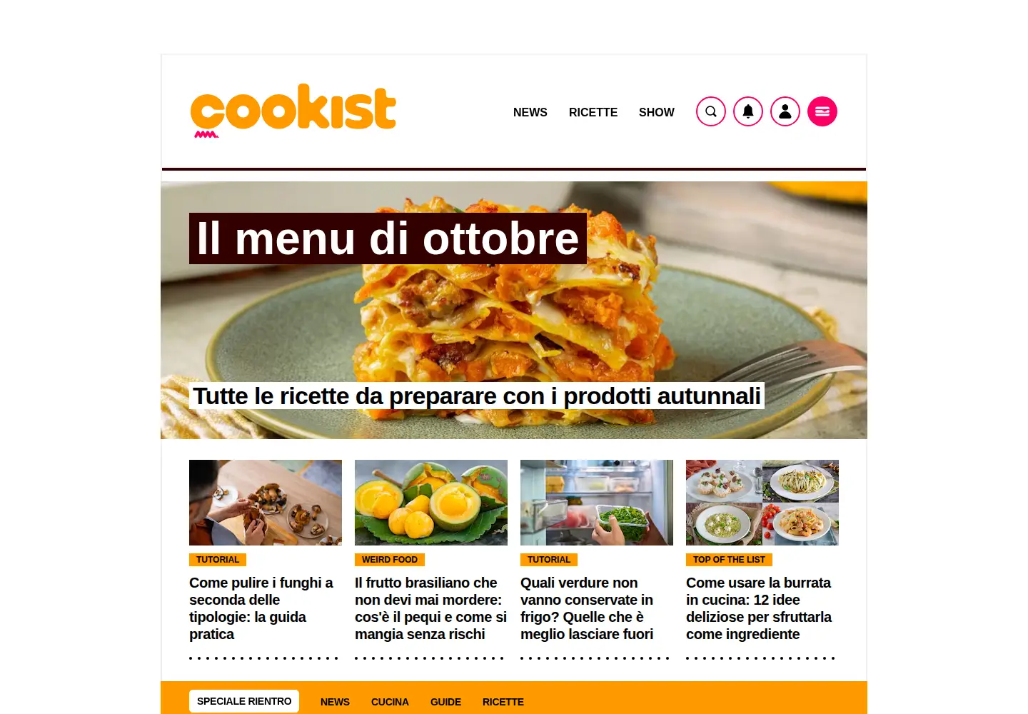 Screenshot of cookist.it