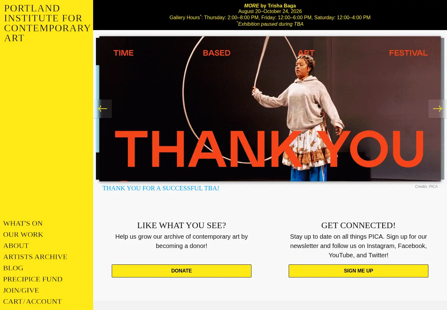 Screenshot of pica.org