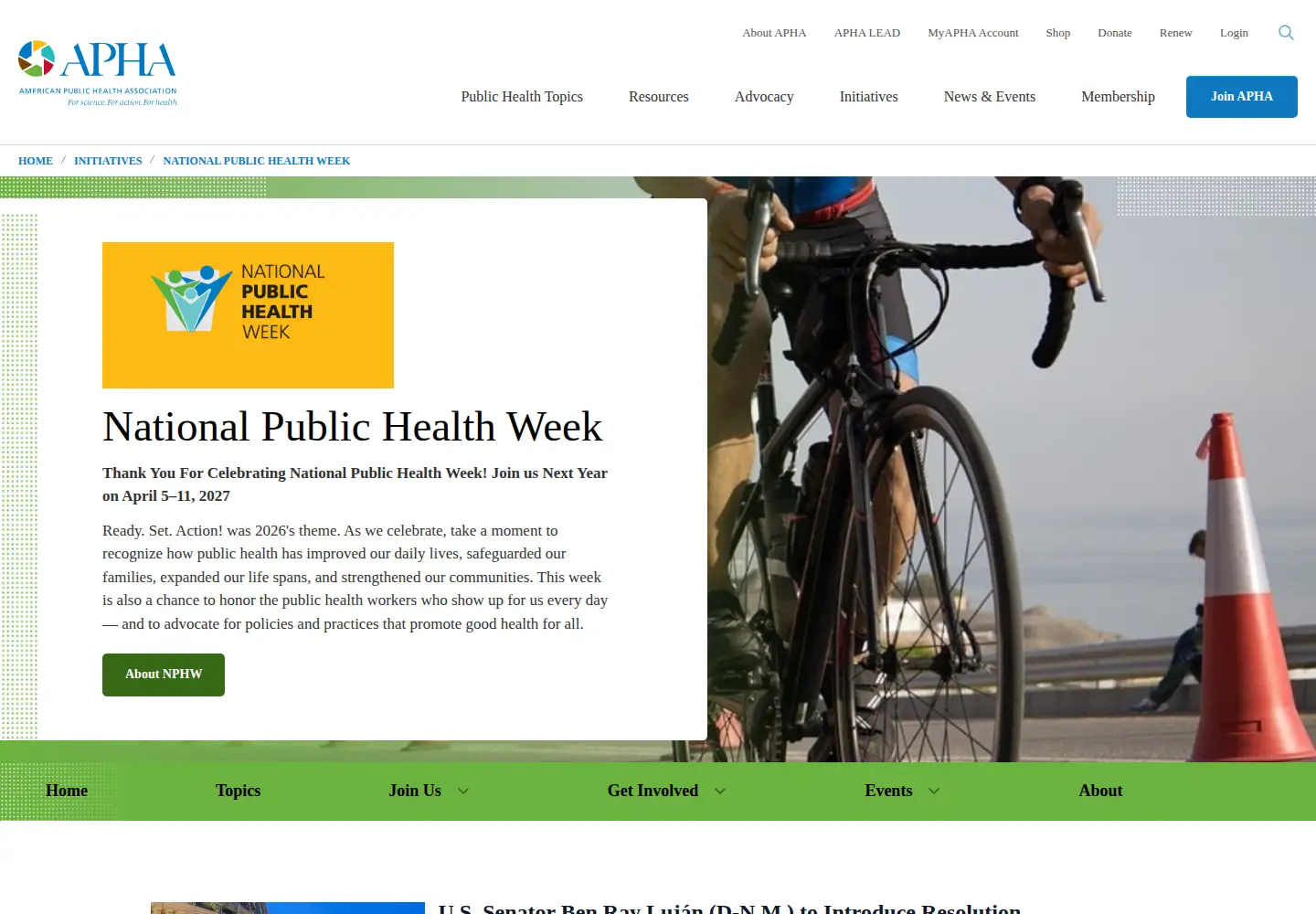 Screenshot of nphw.org