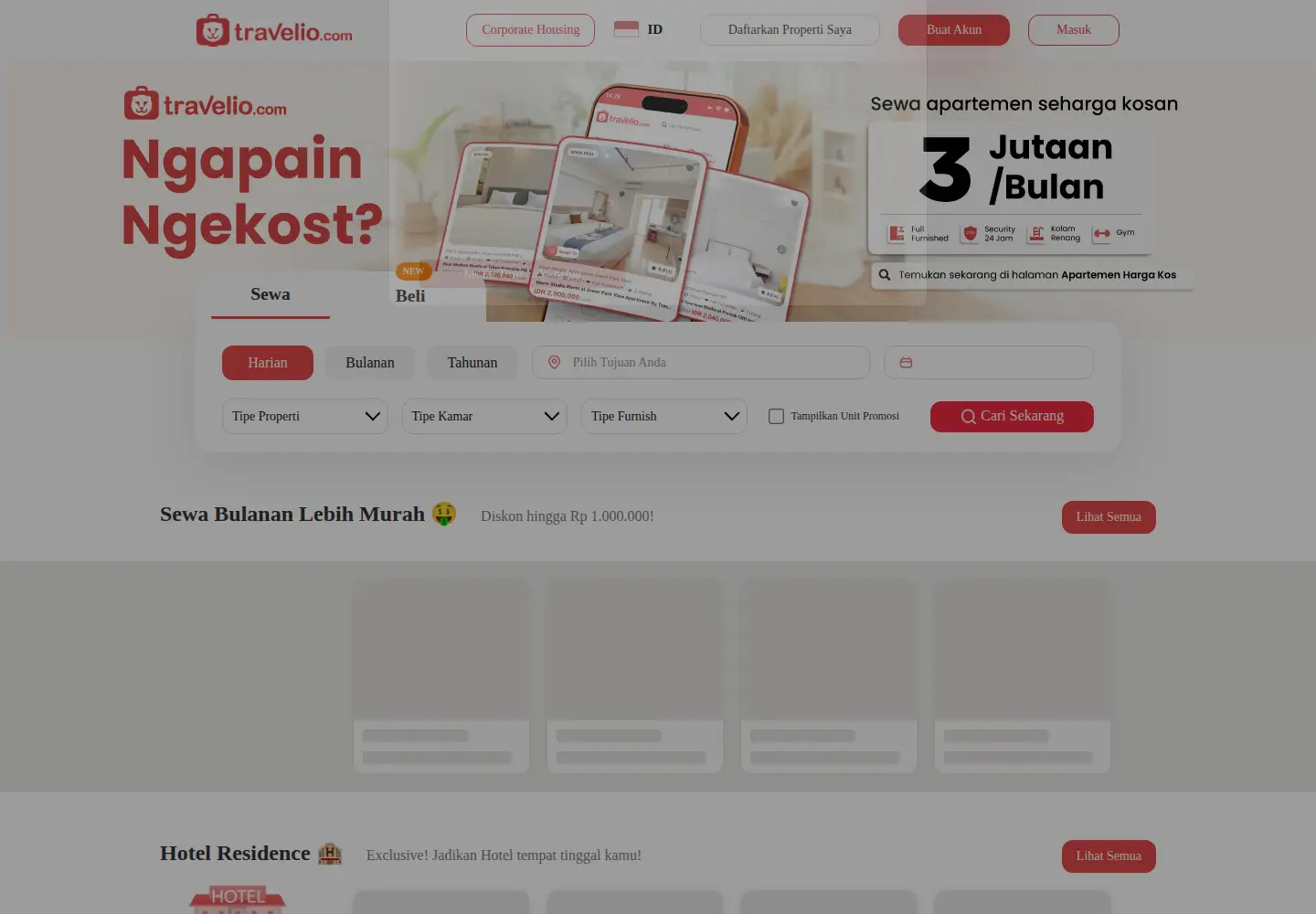 Screenshot of travelio.com