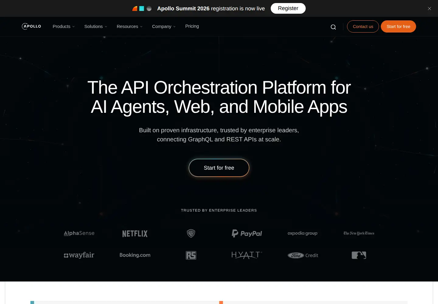 Screenshot of apollographql.com