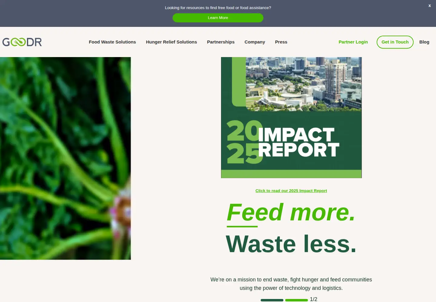 Screenshot of goodr.co