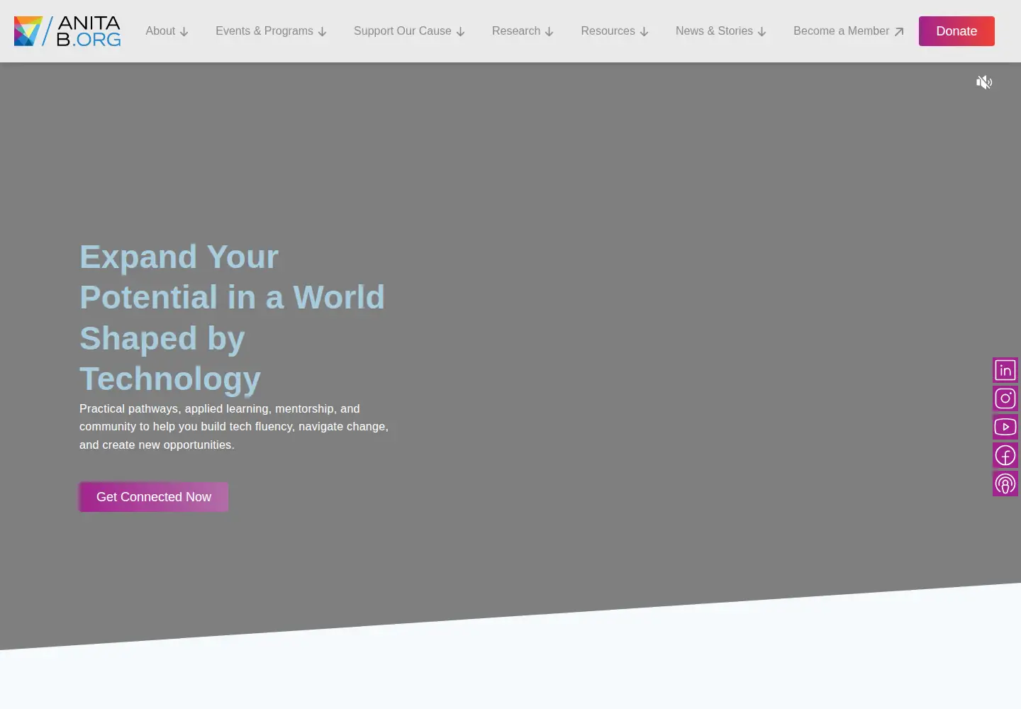 Screenshot of anitaborg.org