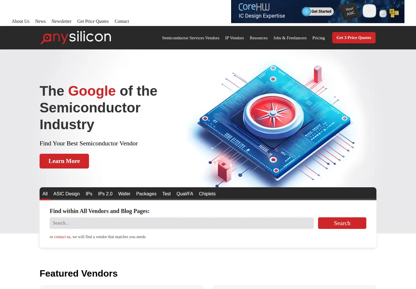 Screenshot of anysilicon.com