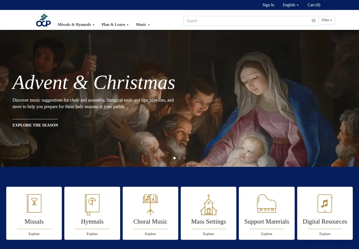 Screenshot of ocp.org
