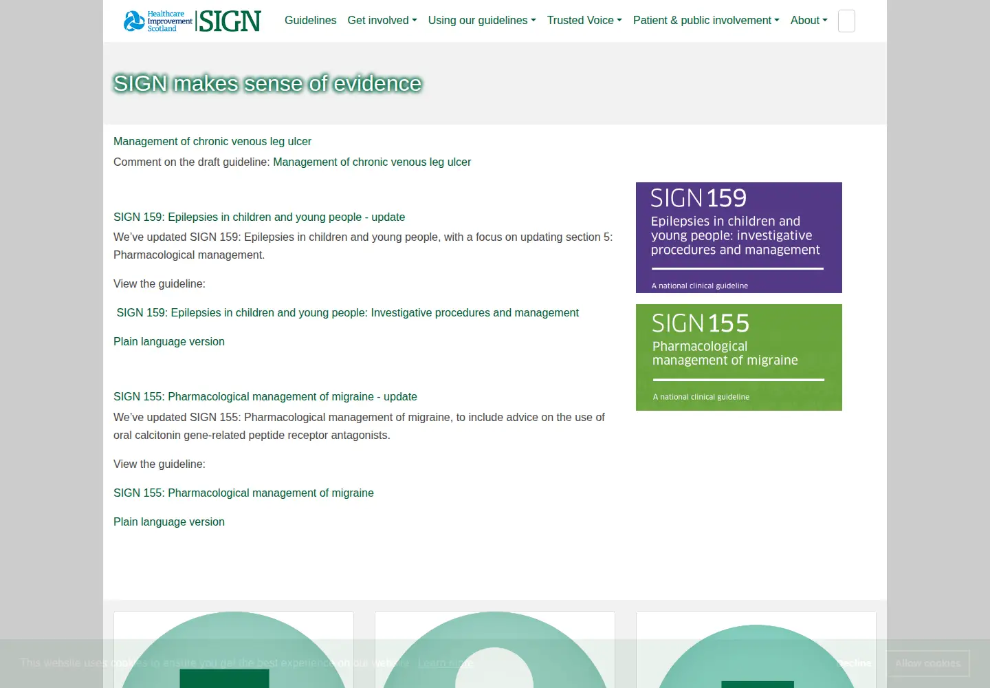 Screenshot of sign.ac.uk