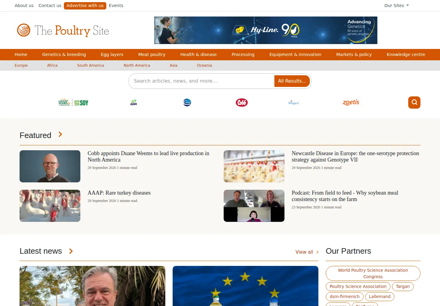 Screenshot of thepoultrysite.com