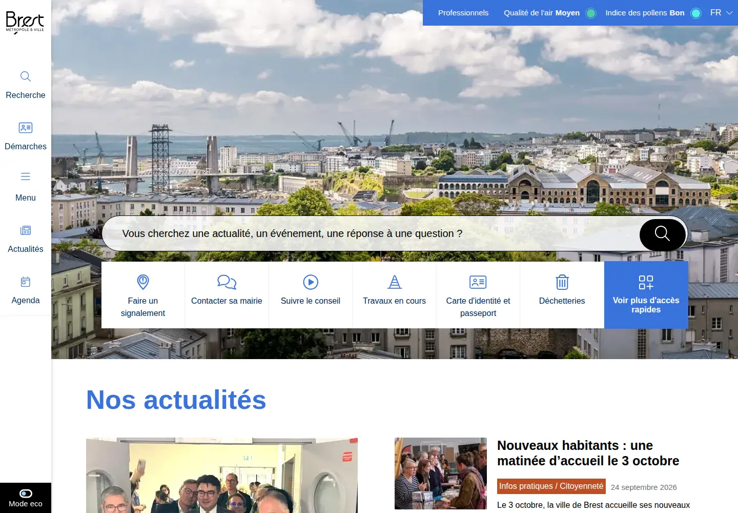 Screenshot of brest.fr