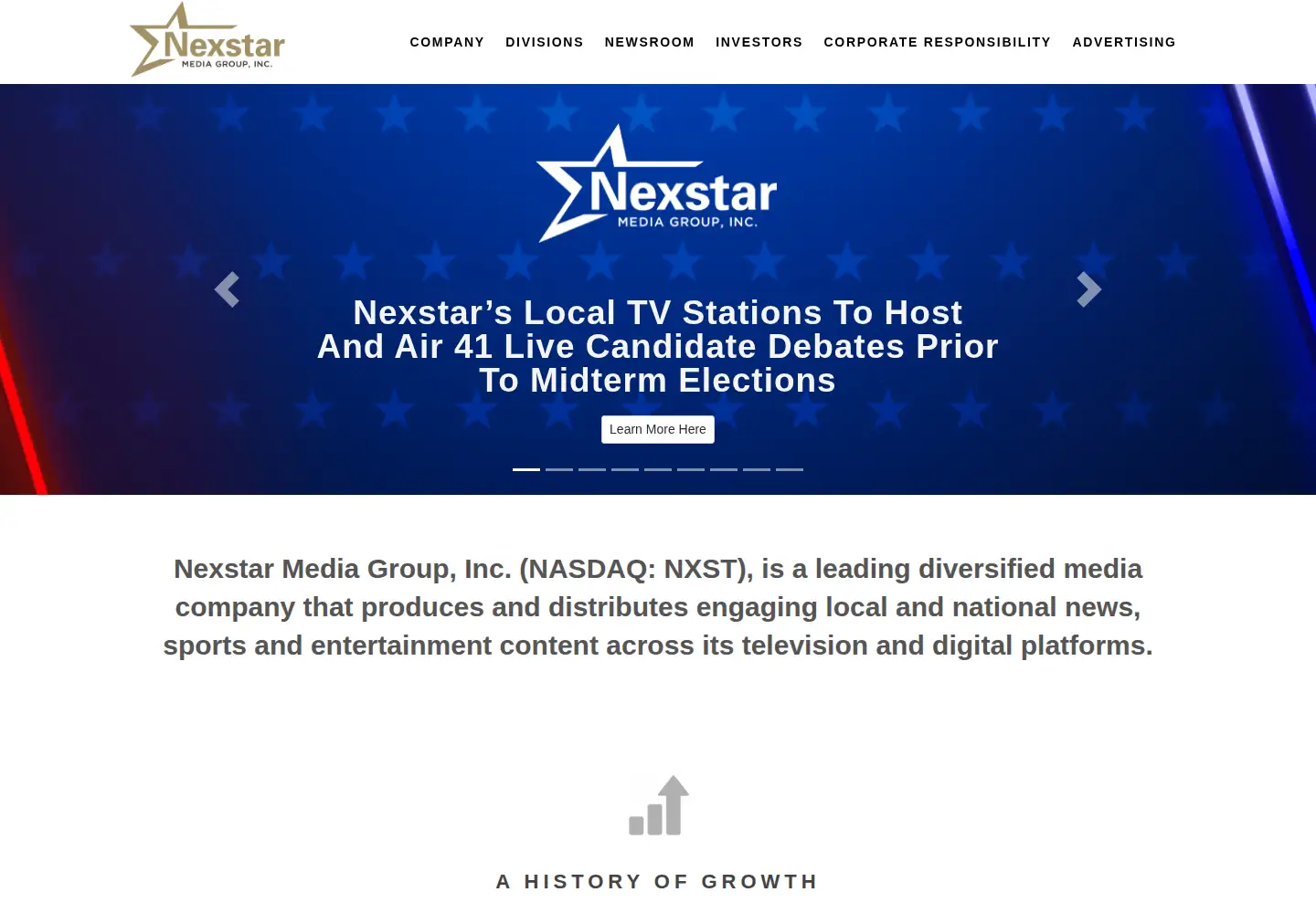 Screenshot of nexstar.tv