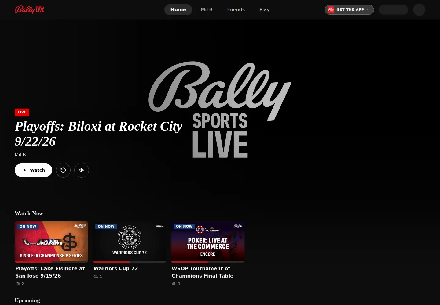 Screenshot of ballysports.com
