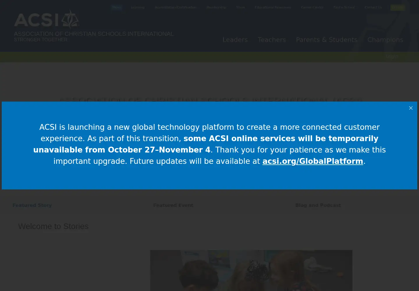 Screenshot of acsi.org