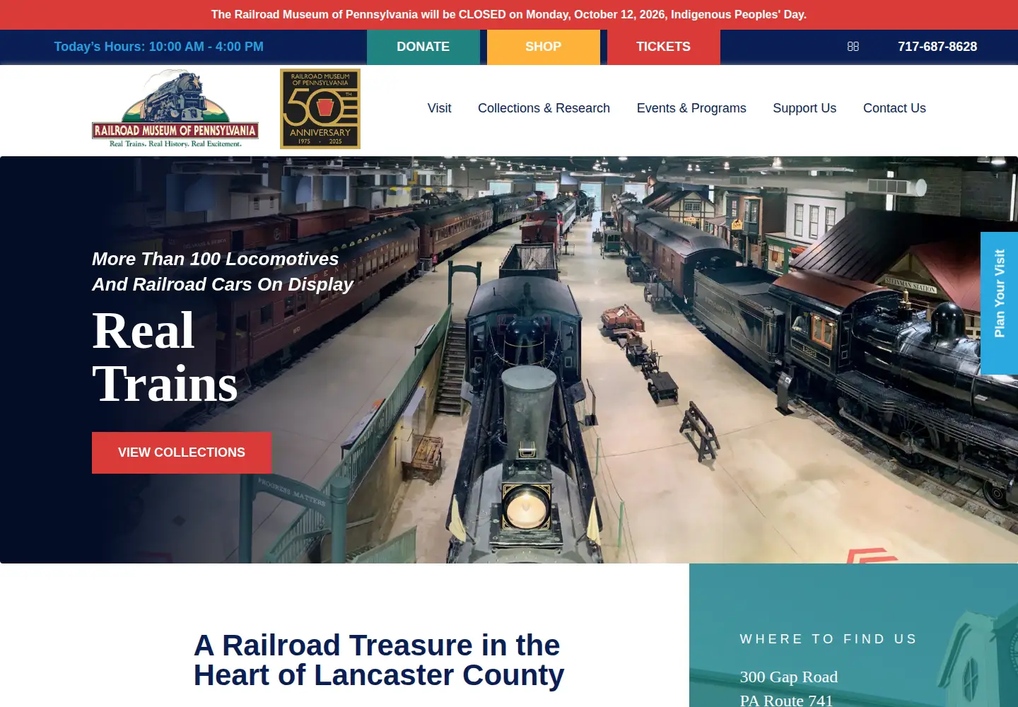 Screenshot of rrmuseumpa.org