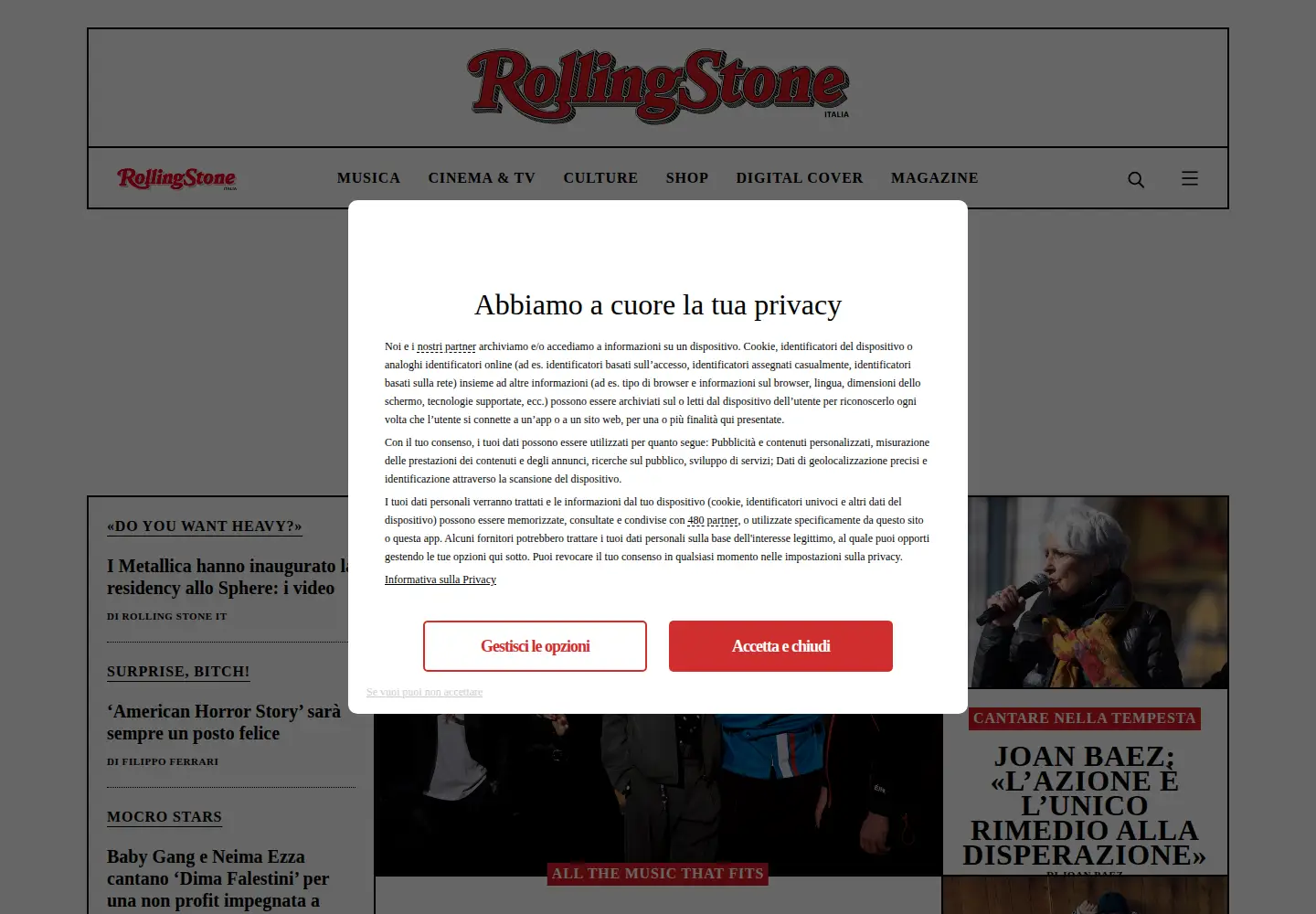 Screenshot of rollingstone.it