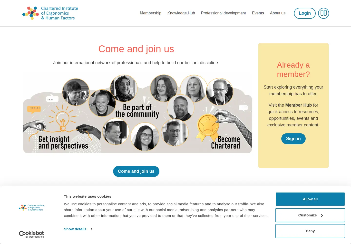 Screenshot of ergonomics.org.uk