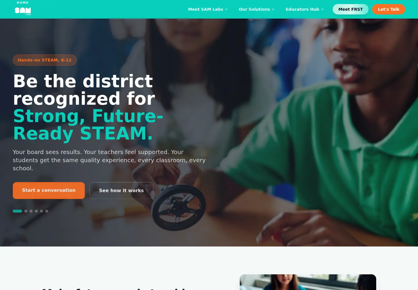 Screenshot of samlabs.com