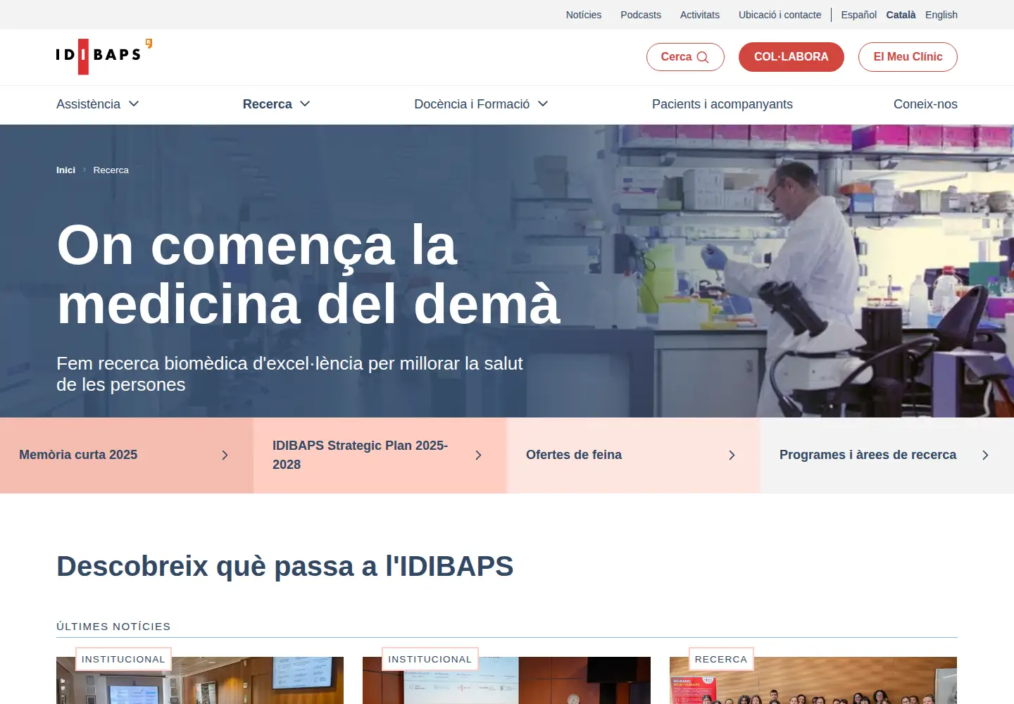 Screenshot of idibaps.org