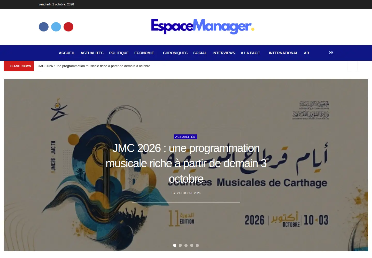 Screenshot of espacemanager.com