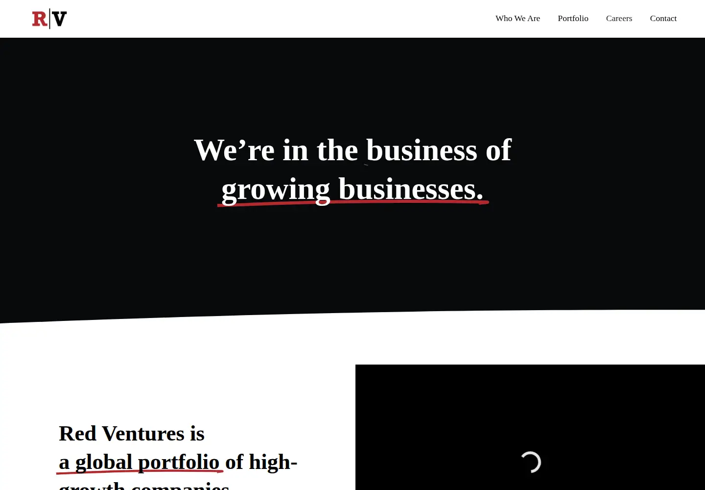 Screenshot of redventures.com