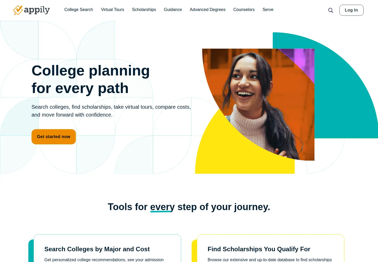 Screenshot of cappex.com