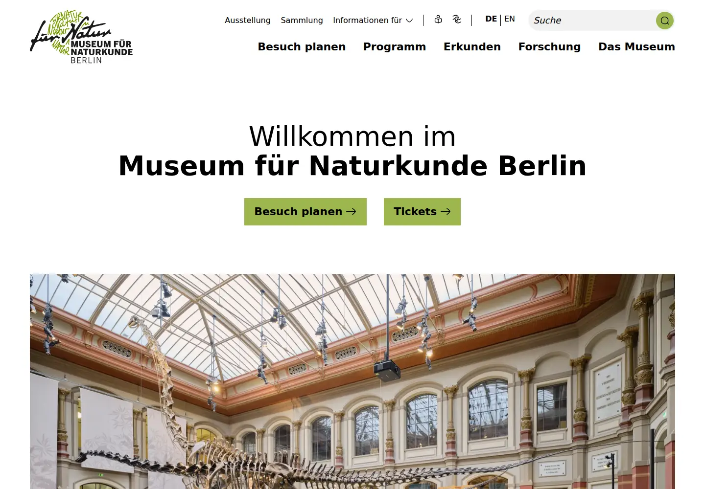 Screenshot of naturkundemuseum-berlin.de