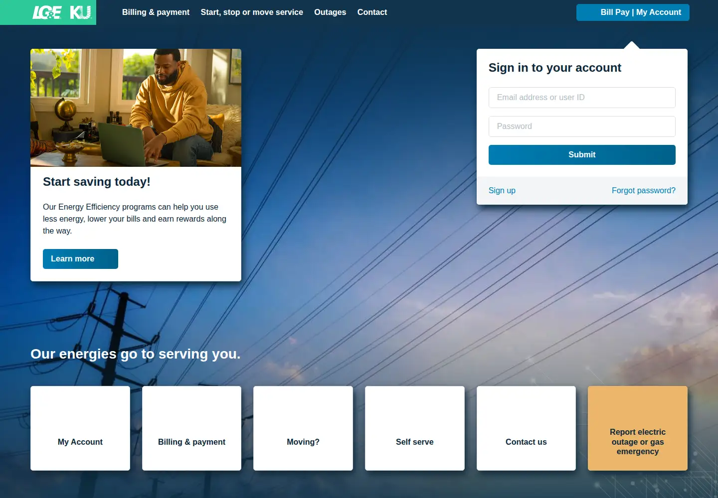 Screenshot of lge-ku.com