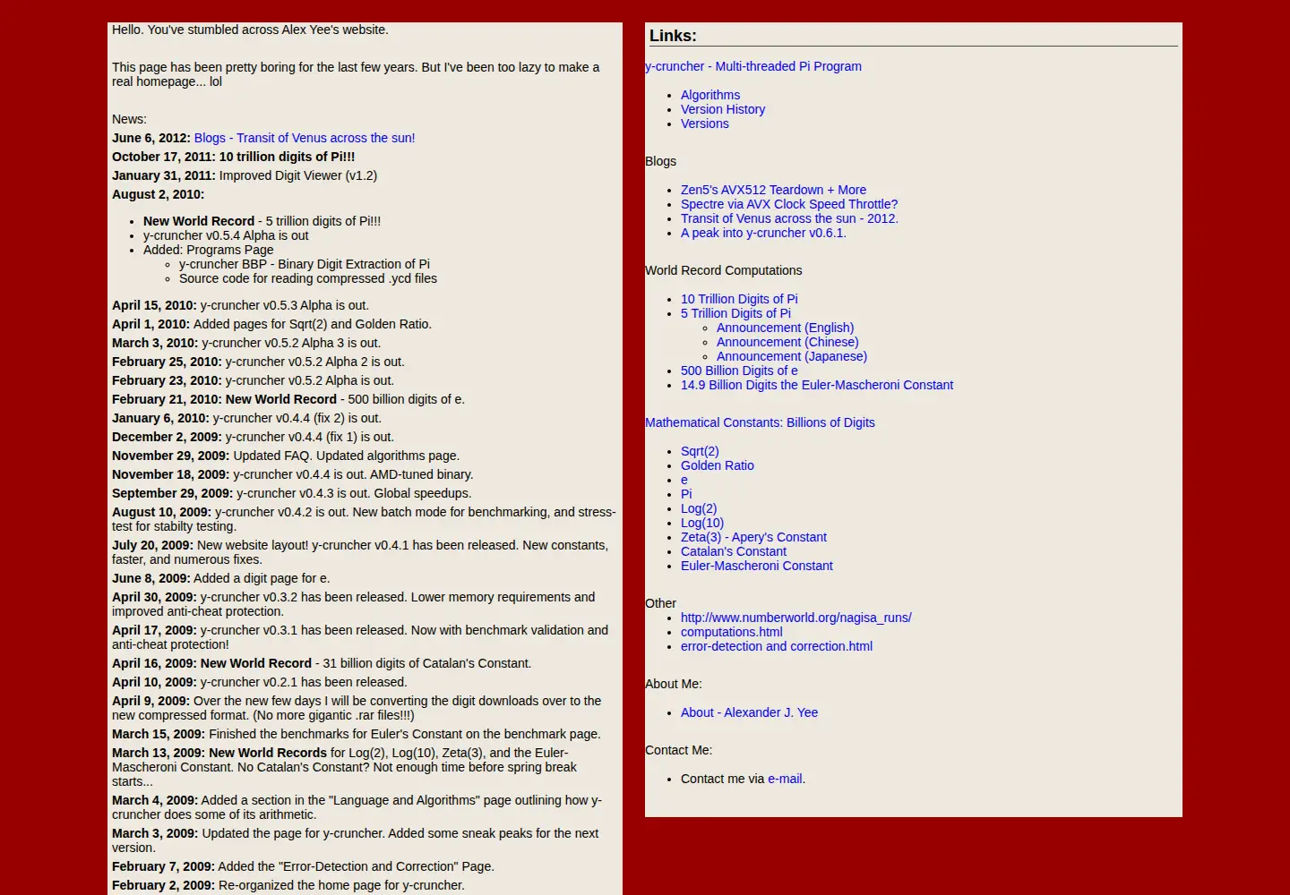 Screenshot of numberworld.org
