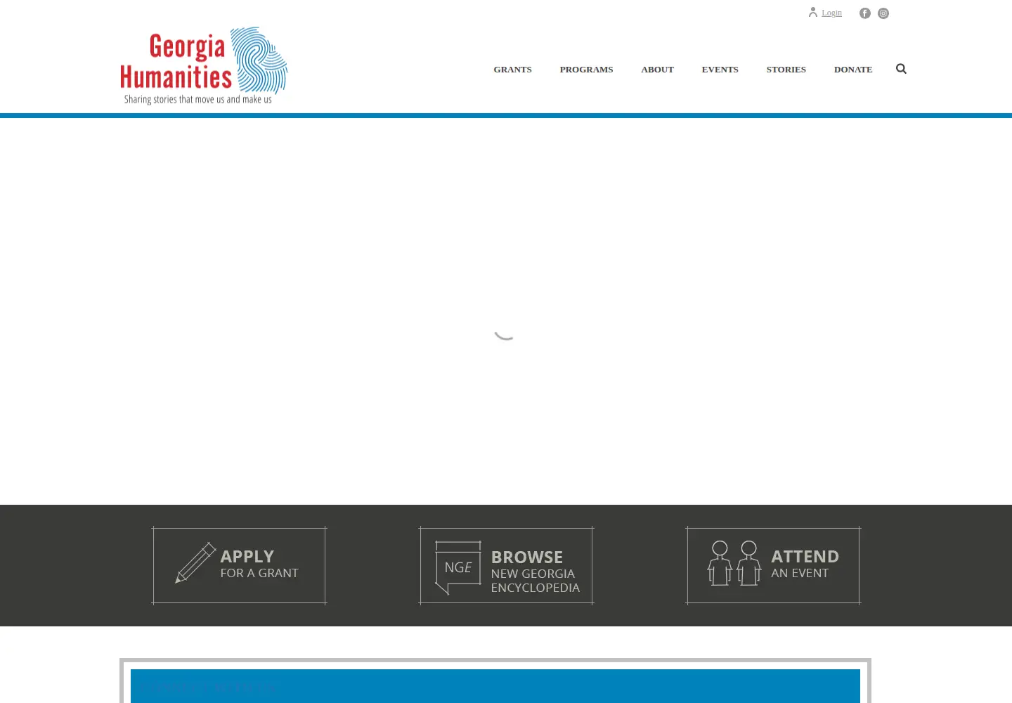 Screenshot of georgiahumanities.org