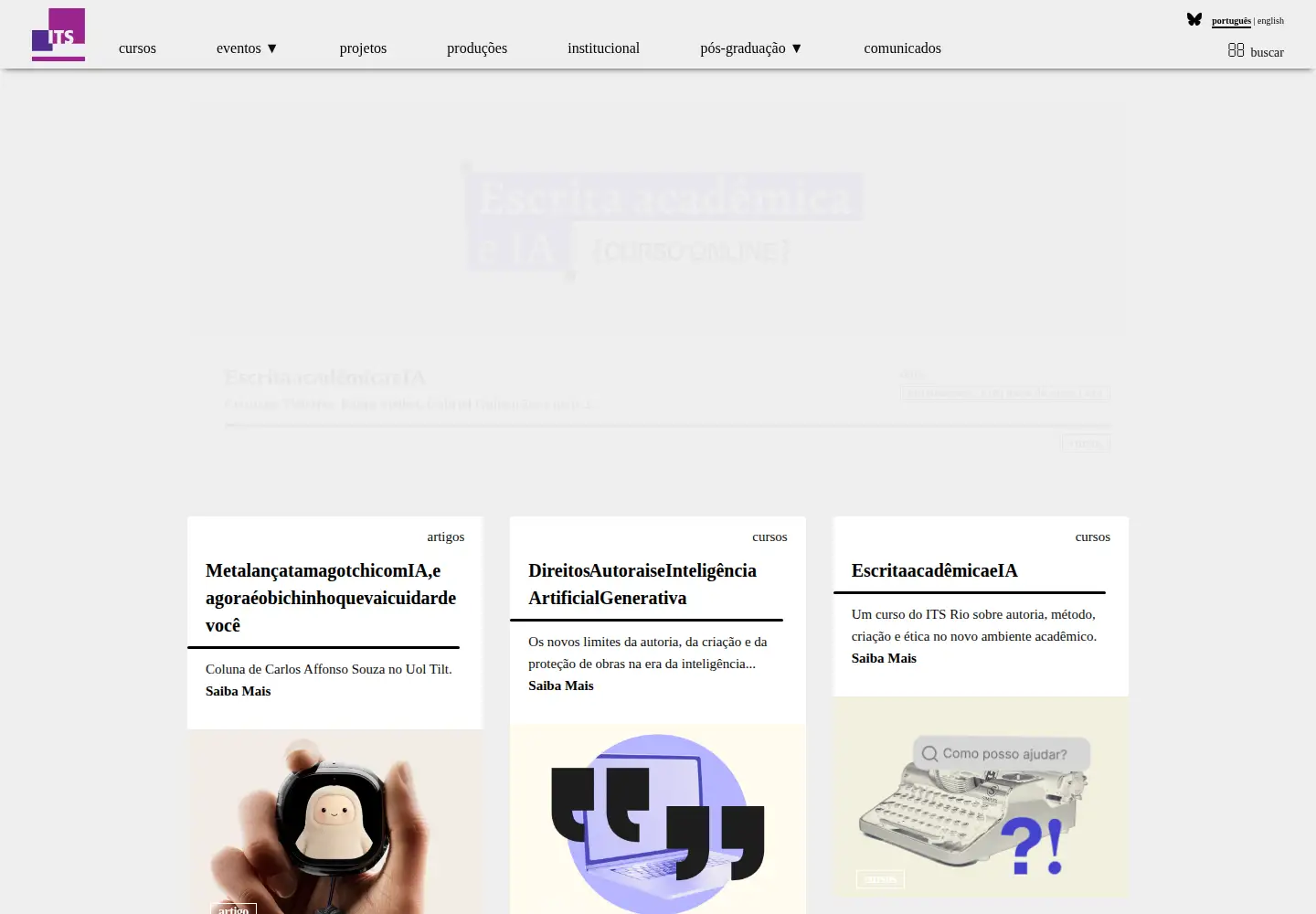 Screenshot of itsrio.org